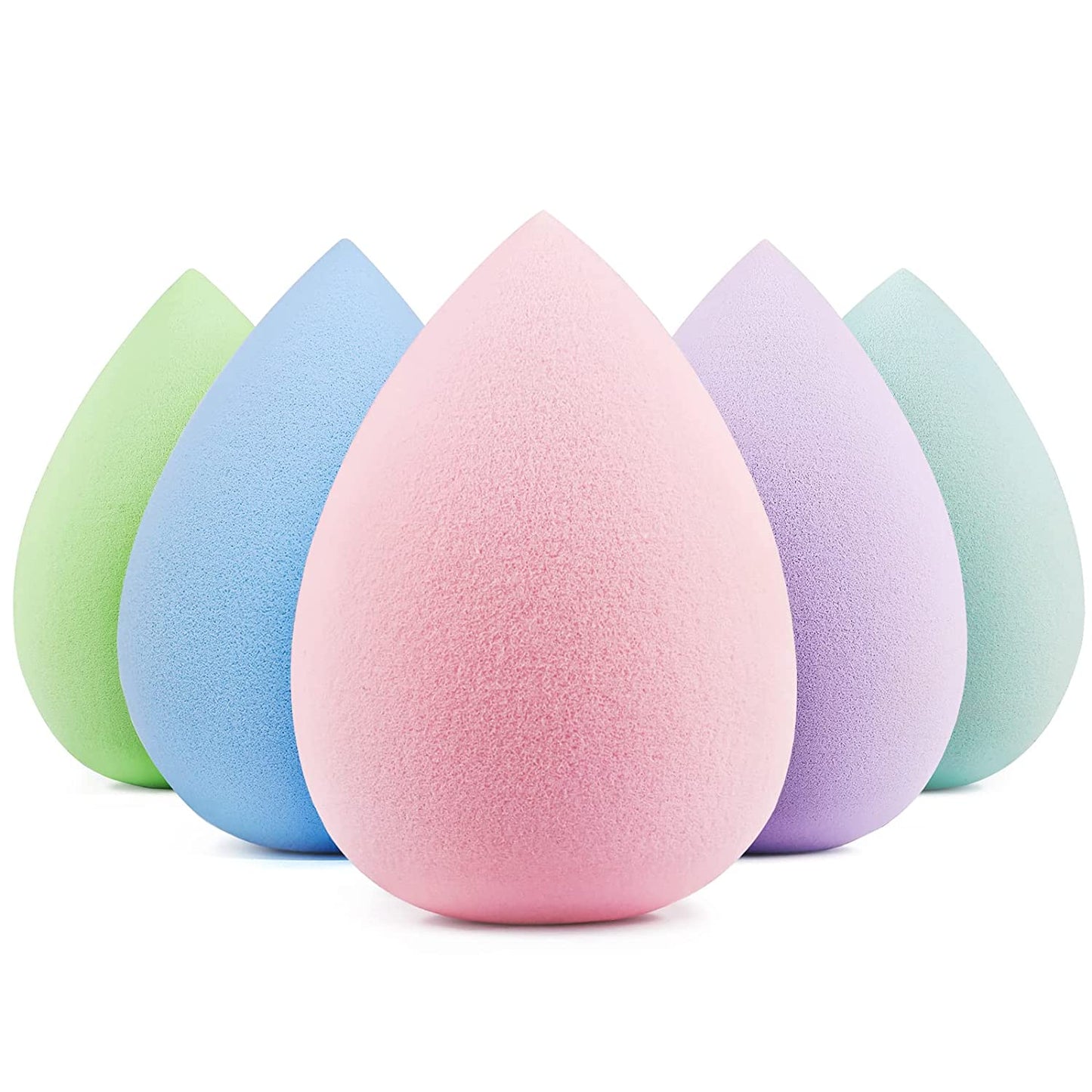 Makeup Sponge 5 Pcs Set, Latex-Free Boun Boun Beauty Sponge for Blending, Makeup Sponges for Foundation, Liquid, Cream and Powder. Blender for Enhanced Make up Application