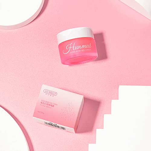 2Pcs Hunmui face primer pore base gel cream,Magical perfecting base face primer under foundation Anti-Aging WrinklesShrink Pore Remove Fine LinesExfoliatingAnti-Oxidation