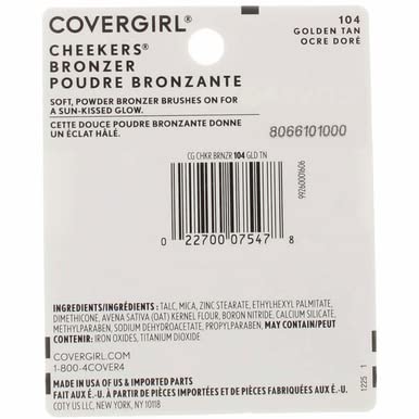 Cover Girl cheekers Bronzer 104 Golden Tan .12 oz