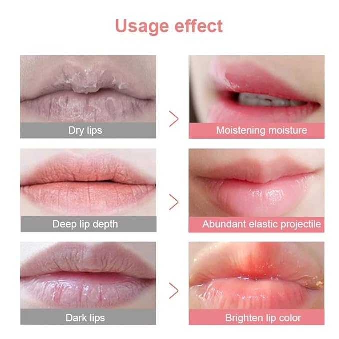 2Pcs Strawberry Vitamin E Lip Masks,Lip Balm Honey Pot,Hydrating & Prevention Dry and Cracked Lip Scrubs Exfoliator,Lip Sleep Mask Reduces Lip Lines,Lip Exfoliating Balm Sleeping Lip Mask