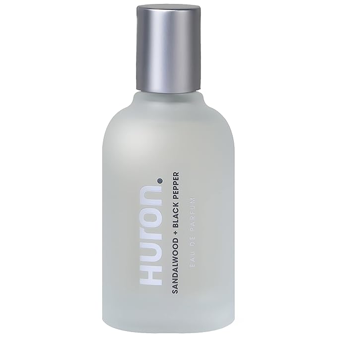Huron Men’s Cologne - Eau de Parfum for Everyday Wear - Clean & Woody Scent of Sandalwood, Black Pepper, Cedarwood & Amber - Long Lasting - Safe, Clean Ingredients - 1.7 Fl. Oz.