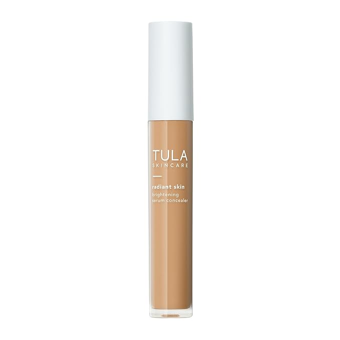 TULA Skin Care Radiant Skin Brightening Serum Concealer - Conceals Dark Circles & Discoloration, Longwearing & Crease-Resistant, Brightens the Appearance of Skin Over Time, Shade 135, 0.18 fl oz.