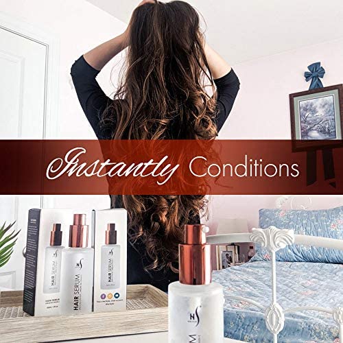 HerStyler Serum, 4 Pack - Hair Styling Agent with Argan Oil for Dry, Damaged Hair - Frizz Control Serum for Straightening, Shine, Trendy Tresses