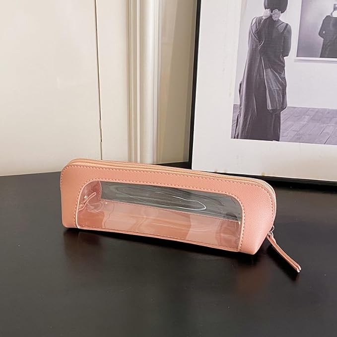 Clear Makeup Bag Small, TSA Approved Portable Toiletry Bag with Zipper Cosmetic Travel Bag Makeup Organizer Case Mini Makeup Pouch for Purse Car Organizer Bag for Women Men