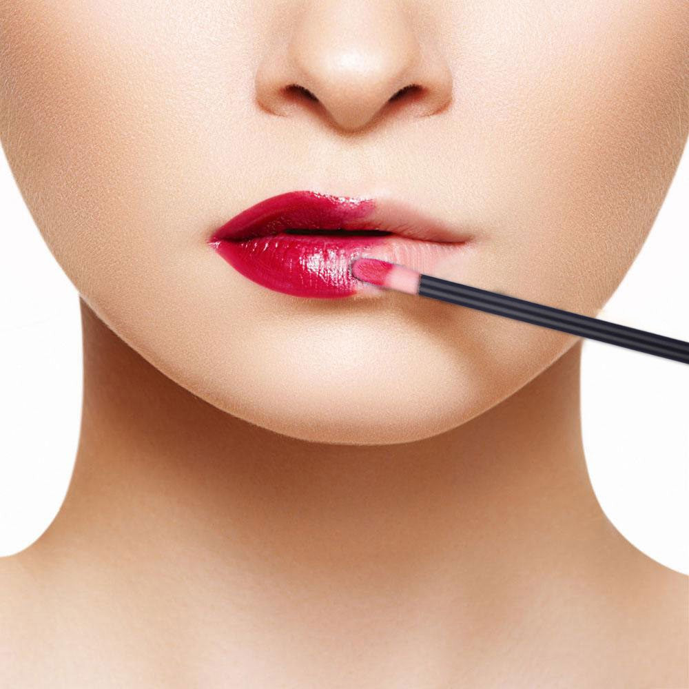 200Pcs Disposable Lip Applicators Lip Makeup Brushes Lip Gloss Applicators Lipstick Wands Beauty Tool Kits