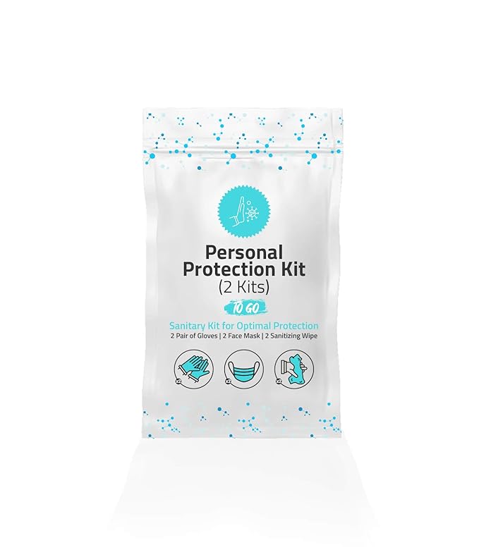 All-in-One Personal Protection Kits for TWO PEOPLE - 10 PACK