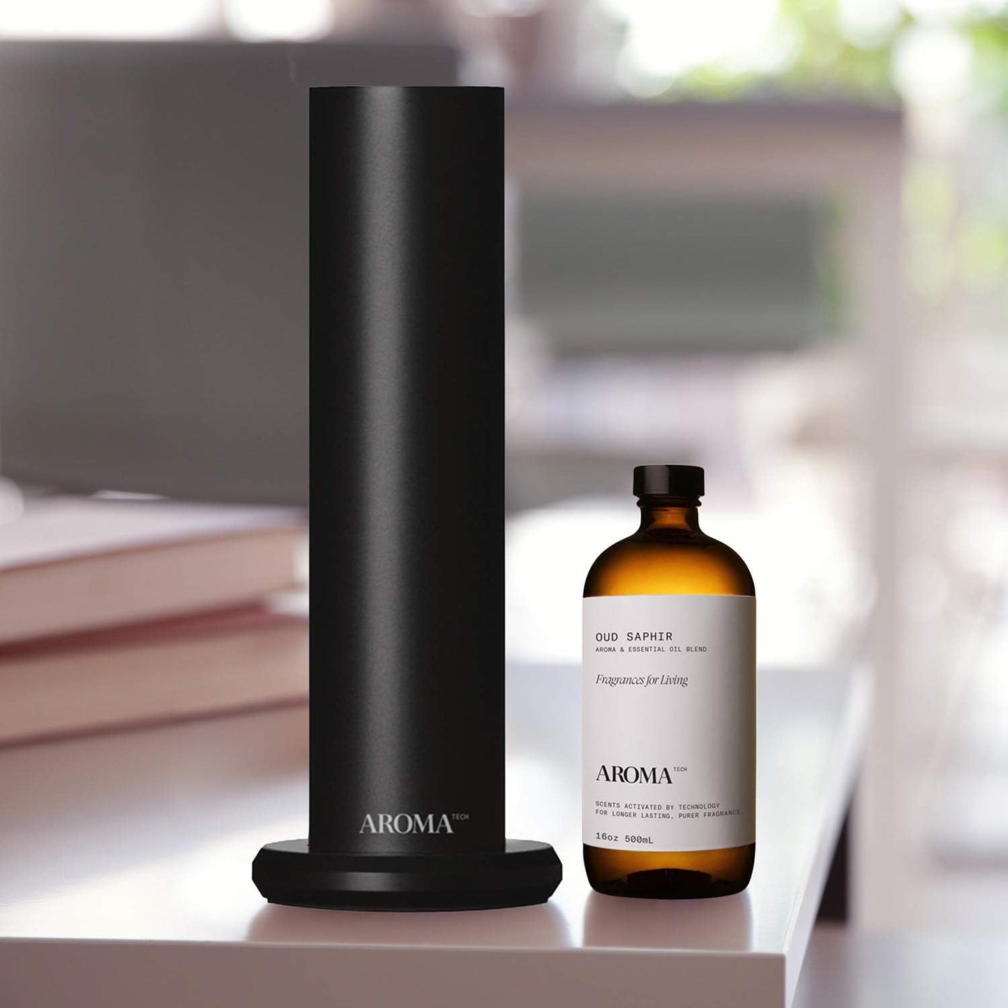 Aromatech Oud Saphir Aroma Essential Oil Blend: Luxury Hotel Inspired Aromatherapy with for Ultrasonic Diffusers & Nebulizers - 500 mL