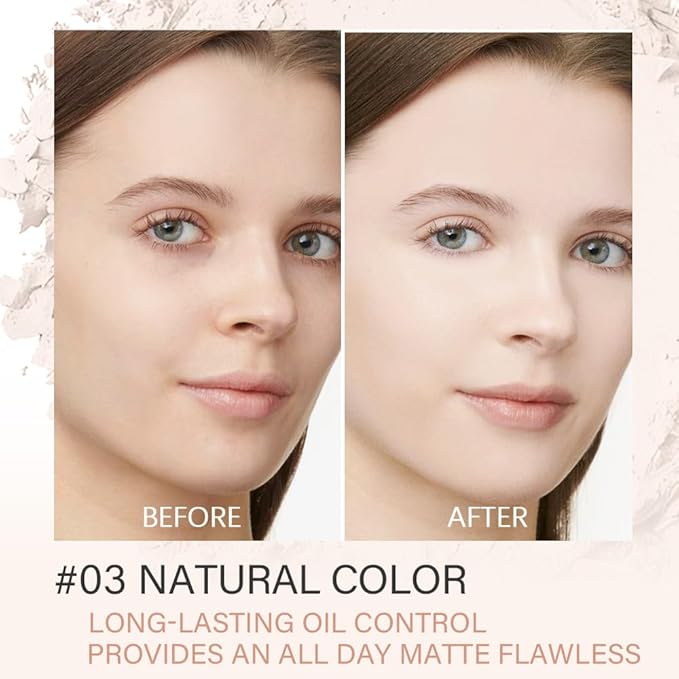Face Oil Control Pressed Setting Powder-Clarifying Finishing Powder,Waterproof Long Lasting Setting Powder Makeup,Blurs Fine Lines&Imperfections,Translucent Powder Setting Powder with Powder Puff