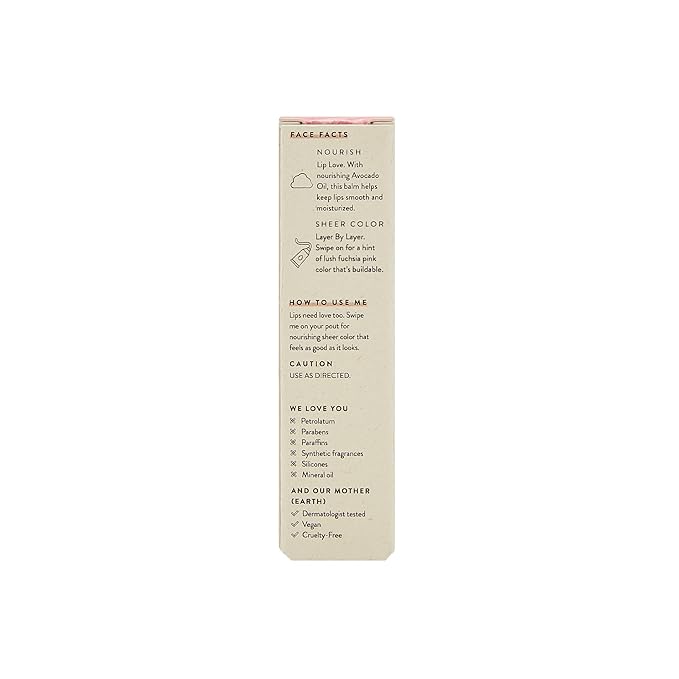 Honest Beauty Tinted Lip Balm | Antioxidant-rich Acai Extracts + Avocado Oil | EWG Certified, Vegan, Cruelty Free | Dragon Fruit