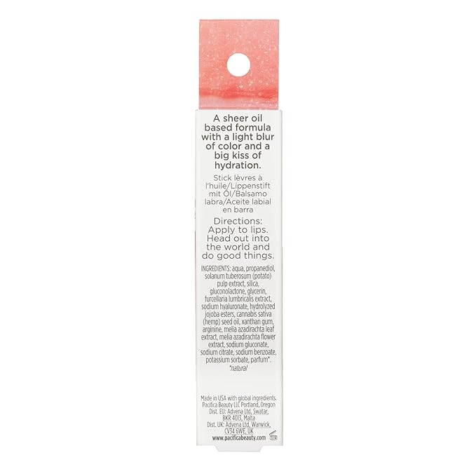 Pacifica Glow Stick Lip Oil - Pale Sunset Women 0.14 oz