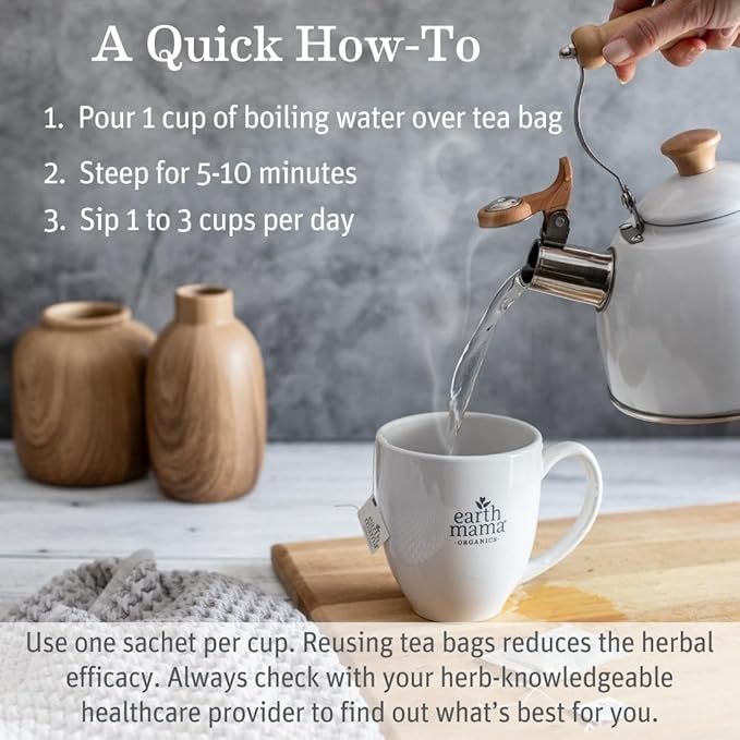 Earth Mama Pregnancy Pampering Gift Set|Organic Body Wash, Belly Butter, Lip Balm Set, Mini Deodorant Pack, Herbal Tea, Belly Oil & Sunscreen, 7 Pcs