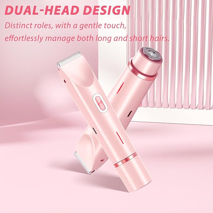 2025 New Electric Womens Shaver, 2-in-1 Women's Body Shaver, Bikini Electric Razor, Wet and Dry Use Body Trimmer for Home (Blue)