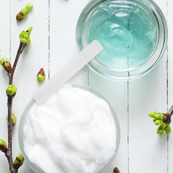 50pcs Soft Film Stick Cream Spoon Facial Mask Spoons Beauty Supplies Facial Cream Beauty Scrapers Makeup Tools Beauty Accessories Makeup Spoons Cream Spatulas