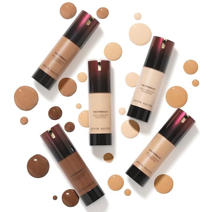 Kevyn Aucoin The Etherealist Skin Illuminating Foundation, EF 09 (Medium) shade: Comfortable, shine-free, smooth, moisturize. Medium to full coverage. Makeup artist go to. Even, bright & natural look.