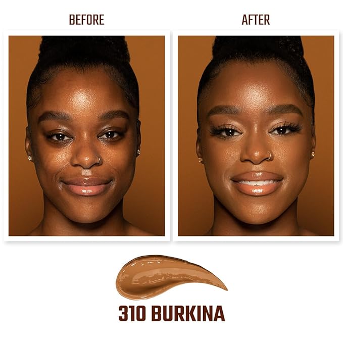 Juvia's Place I Am Magic Velvety Matte Liquid Foundation 310 - Burkina - Dark w/Neutral, Warm Undertone, Makeup Foundation Full Coverage, Lightweight, Long Wear, Velvety Matte Finish