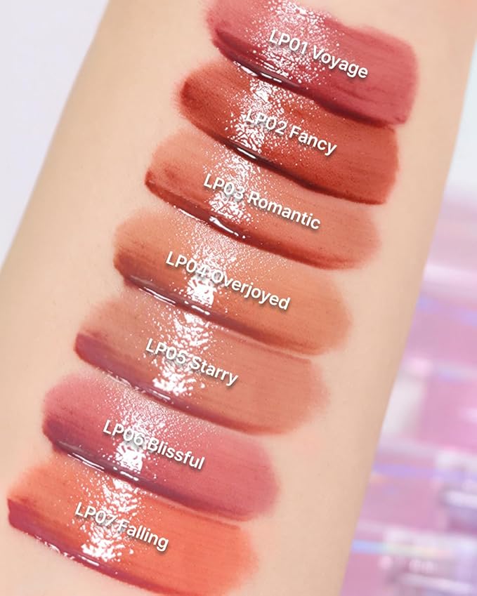 DEARMAY LA PISTE LIP TINT LP01 Voyage 0.14 oz. long lasting lip stain with glossy finish and lightweight texture, non sticky, hydrating formula with no flaking and glassy vivid tint, korean makeup