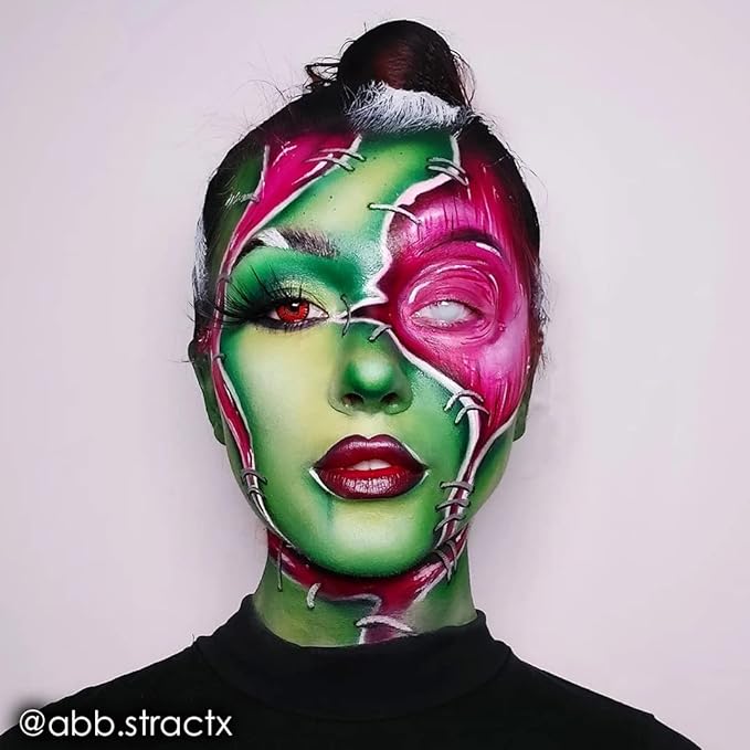Mehron Makeup Paradise Makeup AQ Refill Size | Stage & Screen, Face & Body Painting, Beauty, Cosplay, Halloween | Water Activated Face Paint, Body Paint, Cosplay Makeup .25 oz (7 ml) (Light Green)