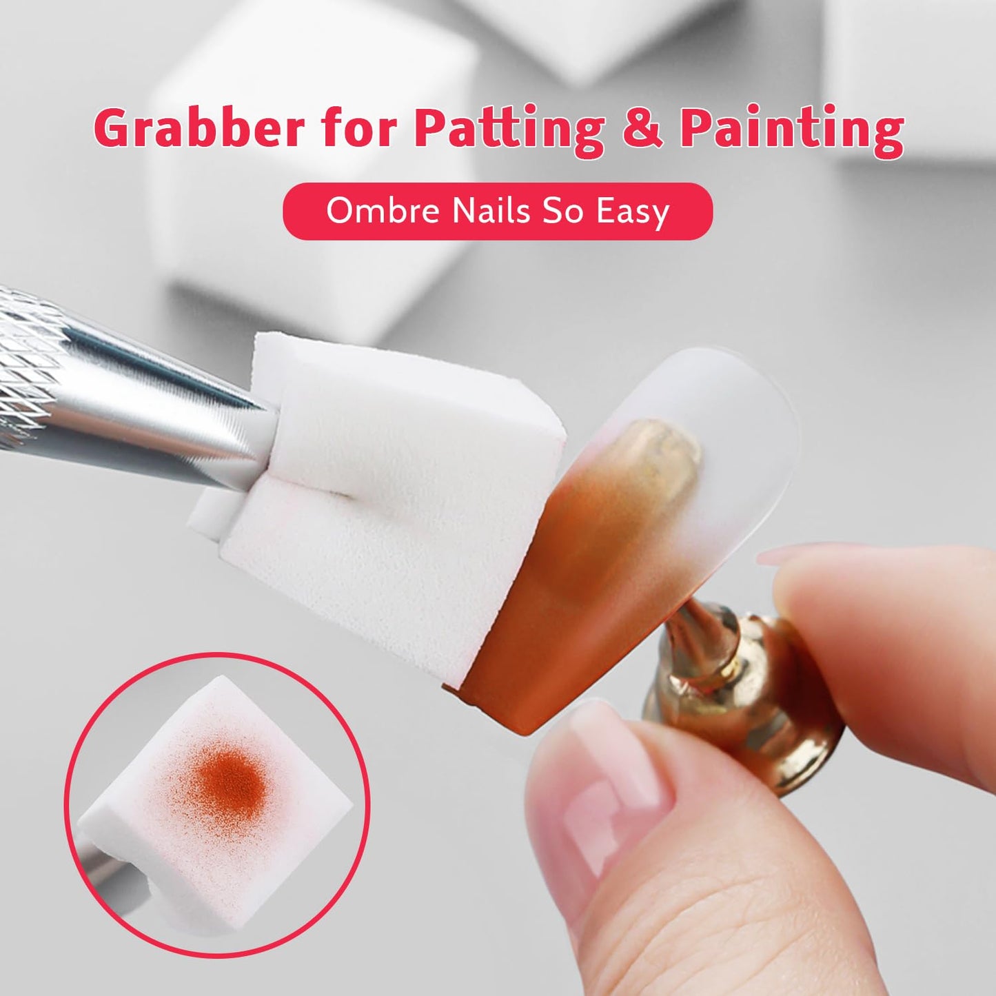 Sponge Pat Paint Nail Gel & Tools Kit, 9 Colors Ombre Nails Gradient Gel Nail Blush Blooming Aura Nails Drawing Stripper Floral Painting Nail Art, No Wipe, UV/LED Curing (9 Colors Set B)