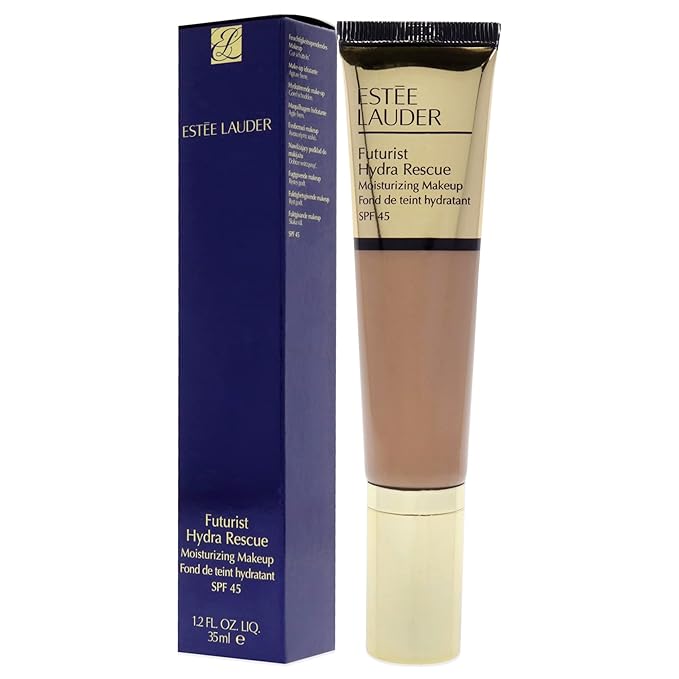 Estée Lauder Futurist Hydra Rescue Moisturizing Foundation SPF 45, 12 Hour Glow, 1.2 oz., 4N1 Shell Beige