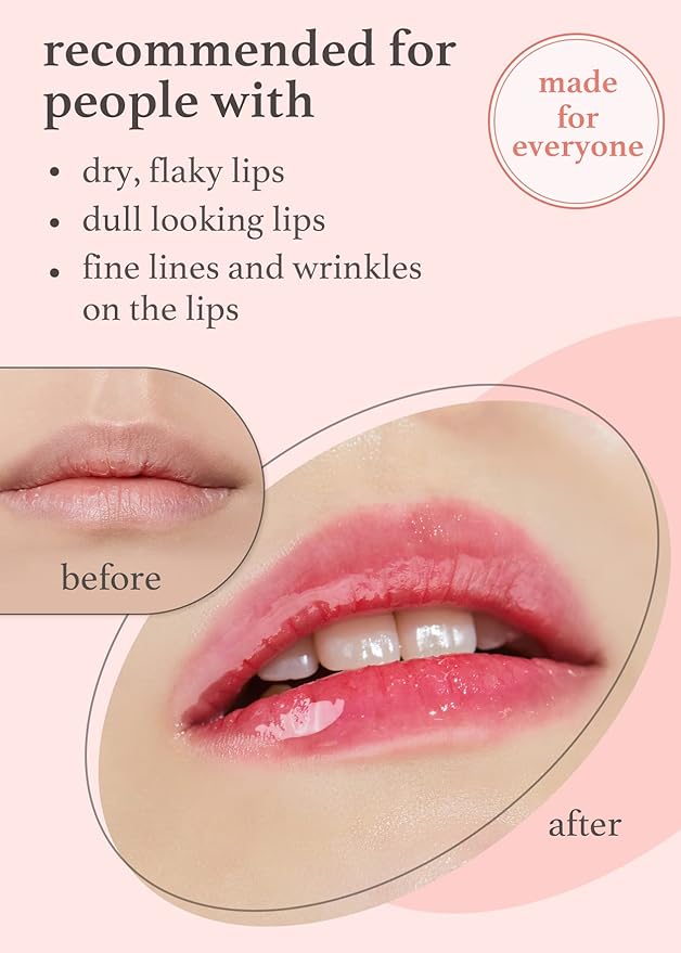 NOONI Korean Vegan Lip Oil - Applemint, 0.12 Fl Oz + Korean Lip Oil - Applepeony, 0.12 Fl Oz Bundle