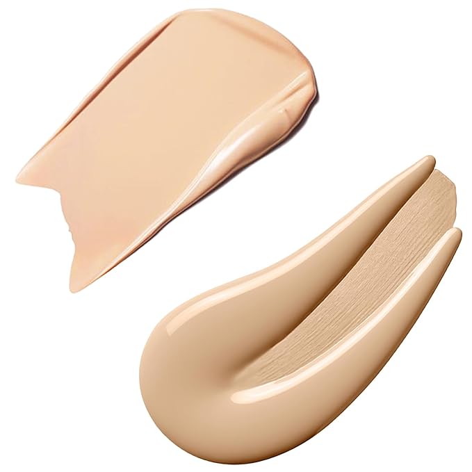 PHOERA Foundation Full Coverage Makeup, Mushroom Head Air Cushion CC Cream Natural Foundation, PHOERA Primer, PHOERA Powder, Brushes Foundation Brush,2 Makeup Sponge(102Nude+ 02Natural CC)