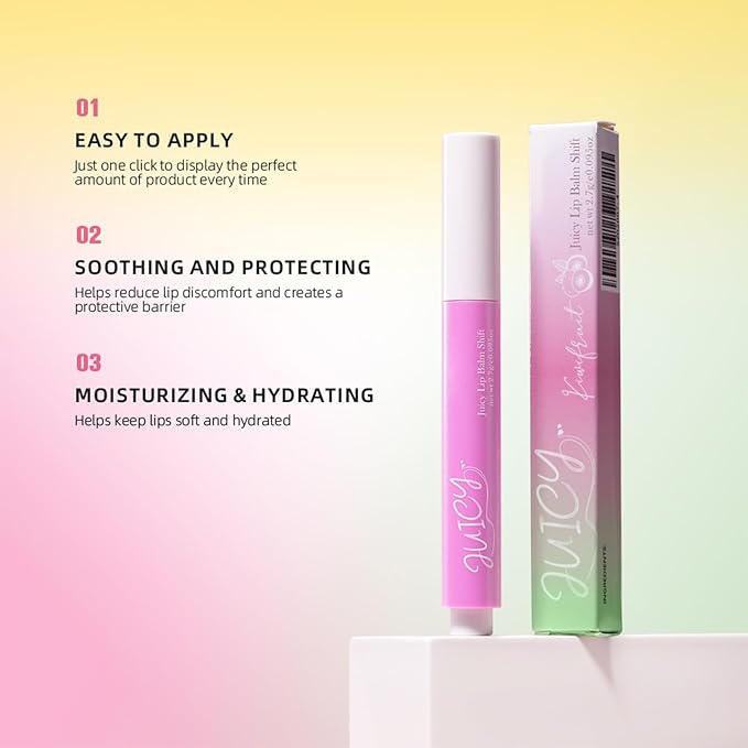 Juicy Lips Plump Shift, Click Plumping Lips Glasting Melting Balm Jelly Lipstick Lasting Lip Tint Moisturizing Lip Balm Color Changing Lip Gloss Shiny Non Sticky Tinted Lip Balm(#3 Honeysuckle)