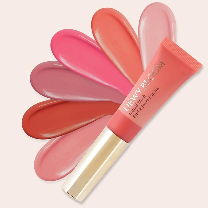 Blush Beauty Wand,Matte Face Blush Contour Wand with Cushion Applicator,Smooth Creamy Dewy Liquid Blush Wand,Blendable Blush Rouge Stick for Cheek,Cruelty-free,103 Rosa,Cool Pink