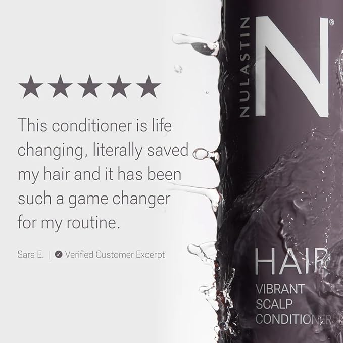 NULASTIN Vibrant Scalp Conditioner - Volumizing Hair Conditioner for Women & Men - Reduce Frizz & Breakage - Enhance Shine - Clinically Tested & Color-Safe - Silicone-Free & Vegan (10 Fl Oz)
