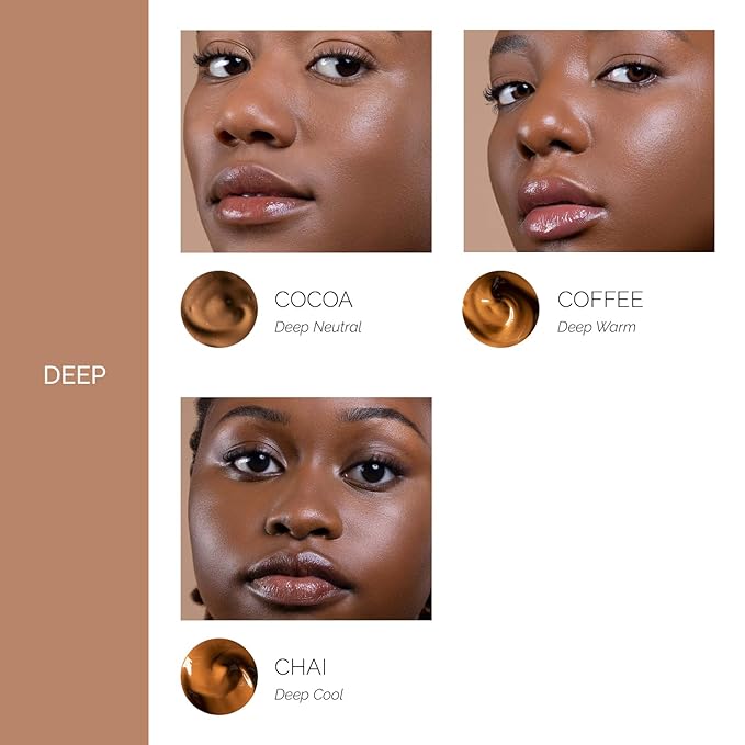 OFIR Skin Satin Medium Coverage Foundation | Buildable, Non-Creasing Finish | Vegan, Cruelty-Free, Paraben-Free Makeup | Blue Light Protection | 1 FL OZ (Chai - Deep Cool)
