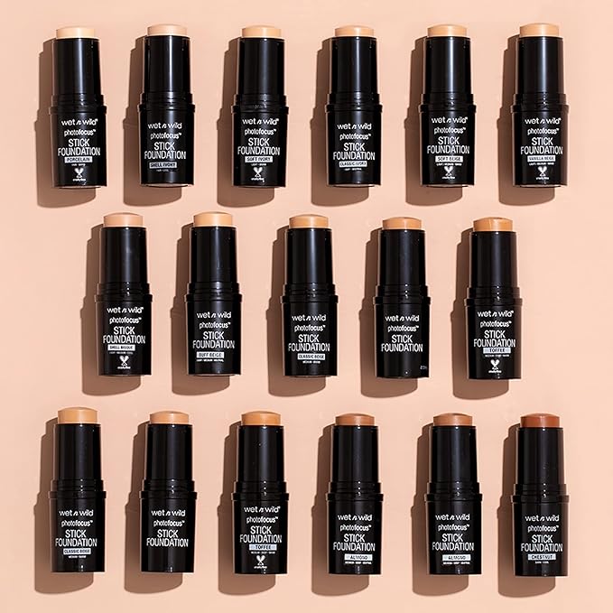 wet n wild Photo Focus Matte Foundation Stick Makeup, Porcelain | Vegan & Cruelty-Free
