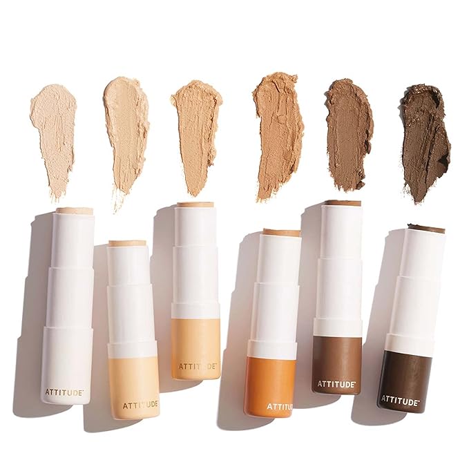 ATTITUDE Oceanly Light Coverage Under Eye Concealer Stick, Titanium Dioxide-Free, EWG Verified, Plastic-Free, Vegan & Cruelty-free Makeup, Espresso, 0.2 Ounces