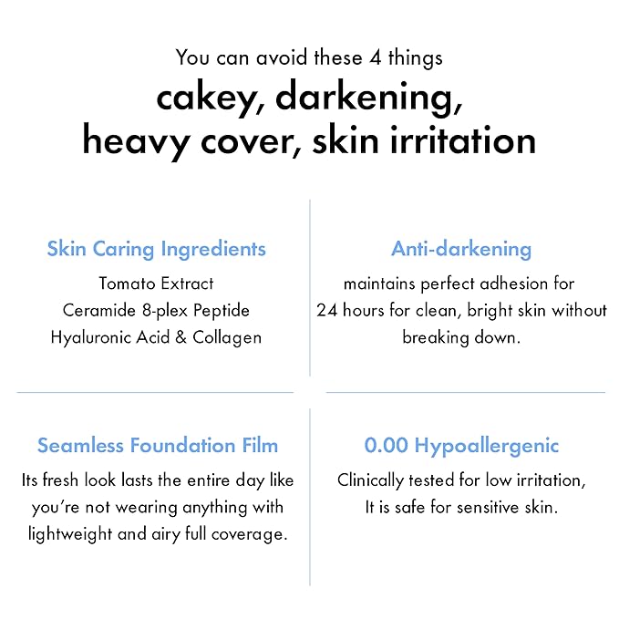 Amuse SEOUL Ceramic Skin Perfector Cushion Foundation 01 PORCELAIN | Long-lasting, Lightweight, Semi-matte, Flawless Coverage, Hypoallergenic, Vegan, Korean Beauty (15g / 0.52oz.)