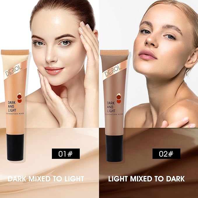 Dark Caramel Foundation Mixing Pigment for Adjusting Shade and Color Corrector, Blends Easily, Dark Caramel Color Corrector for Adjusted to Darken Various Foundation Colors (Dark Caramel)