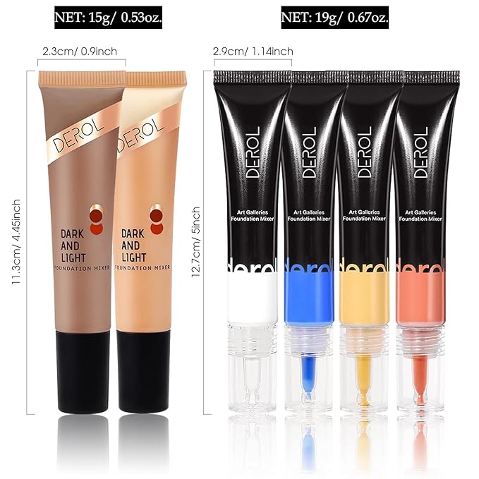 Orange Foundation Mixing Pigment for Adjusting Shade and Color Corrector, Blends Easily With Foundation, Orange Color Corrector for Adjusting Foundation from Cold to Warm (04# Orange)