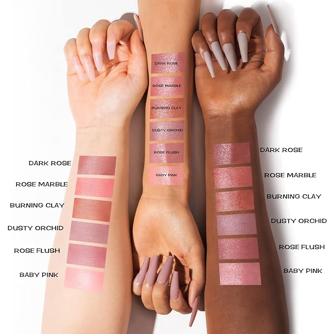 FOCALLURE Cream Blush Makeup,Buildable Blush Stick for Cheeks,Matte and Dewy Finish,Long Wearing,Easy Application,Lightweight Multi Stick,ROSE FLUSH