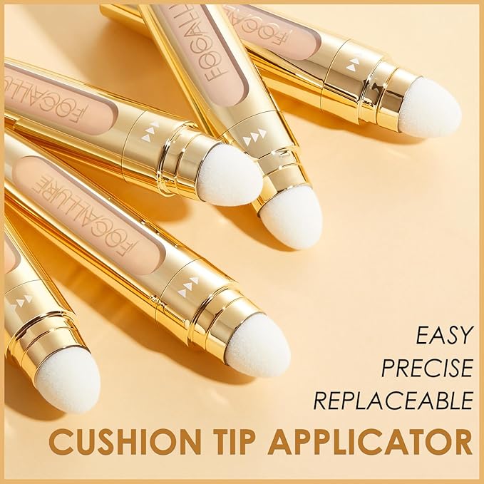 FOCALLURE FIX CORRECTOR Concealer Stick, Full Coverage Concealer Makeup, Color Corrector for Dark Circles, Including Replaceable Applicator, YL04 CAFE
