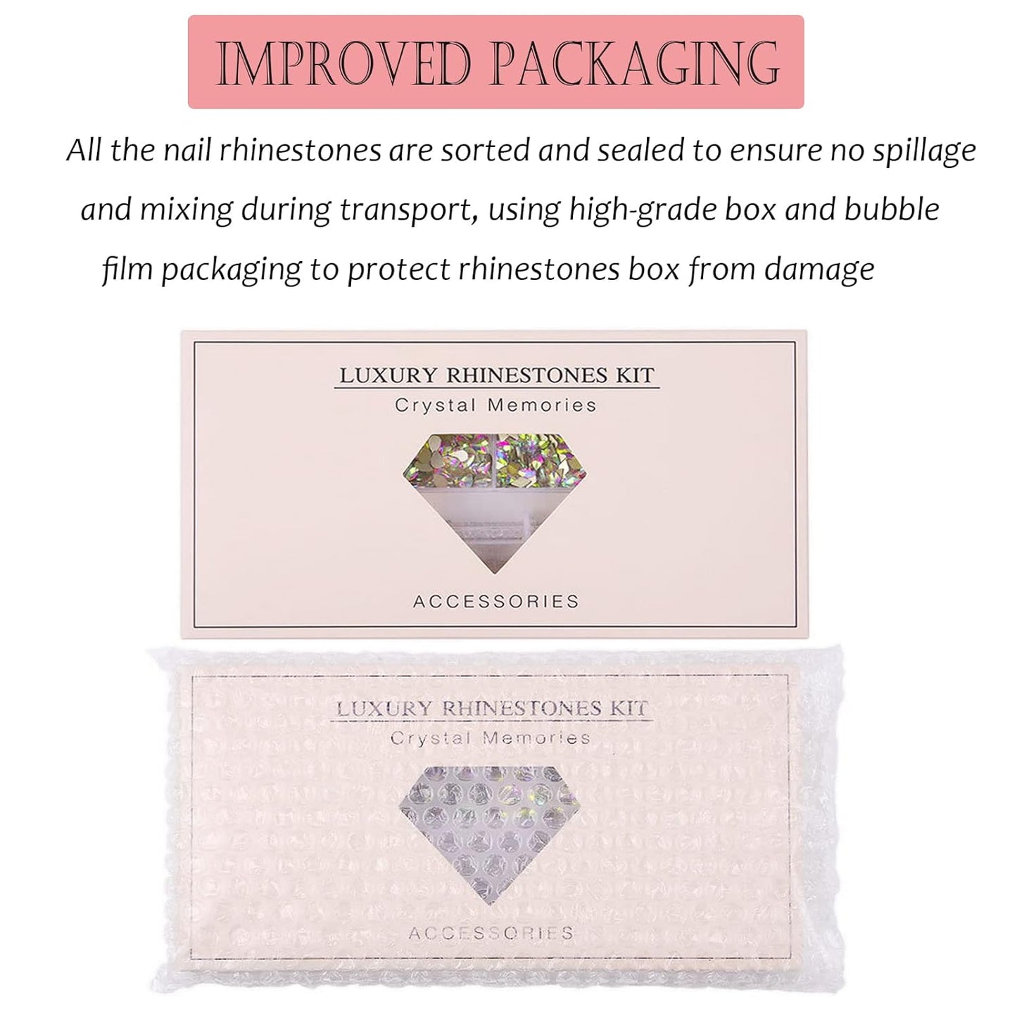 Nail Art Rhinestones, Nail Gems and Rhinestones Kit with Wax Pencil 1000 Pcs Flatback Rhinestones for Nails Decorations, Crafts, Makeup, Face, Clothes, Shoes