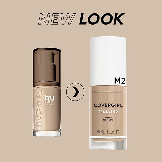 COVERGIRL truBlend Liquid Foundation Makeup Toasted Almond D6, 1 oz (packaging may vary)