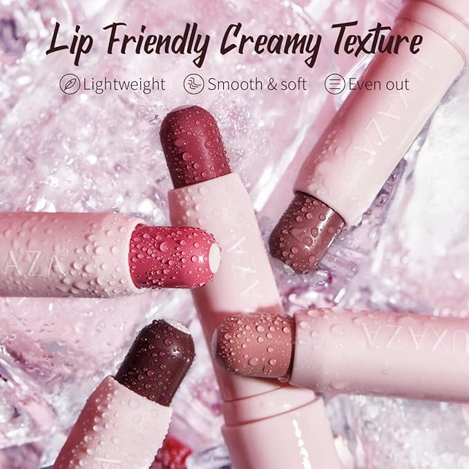2PCS Tinted Lip Balm Chapstick with Color, Natural Semi - Gloss Finish, Hydrating/Coloring 2 in 1 Moisturizer Lip Stick for Girls & Women #01+#04