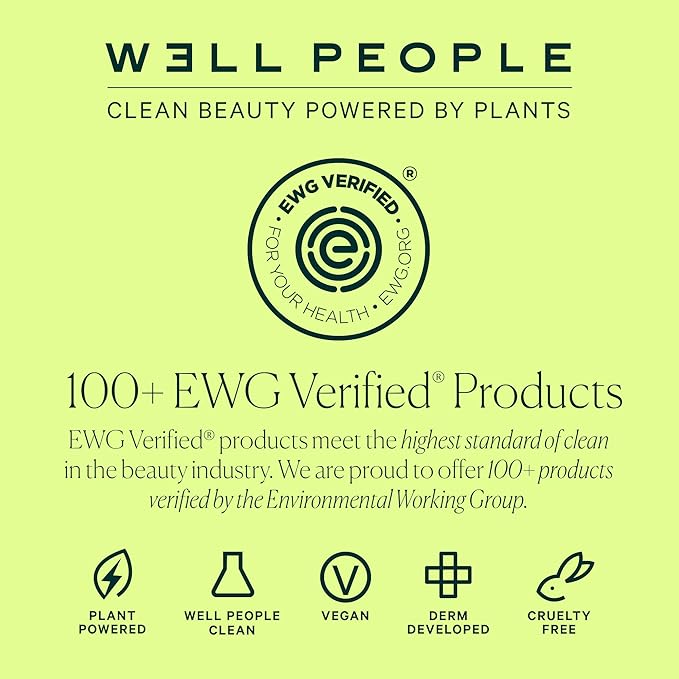 Well People Bio Powder Foundation, Lightweight & Hydrating Foundation For Perfecting & Smoothing Skin, Semi-Matte Finish, Vegan & Cruelty-free, 4N