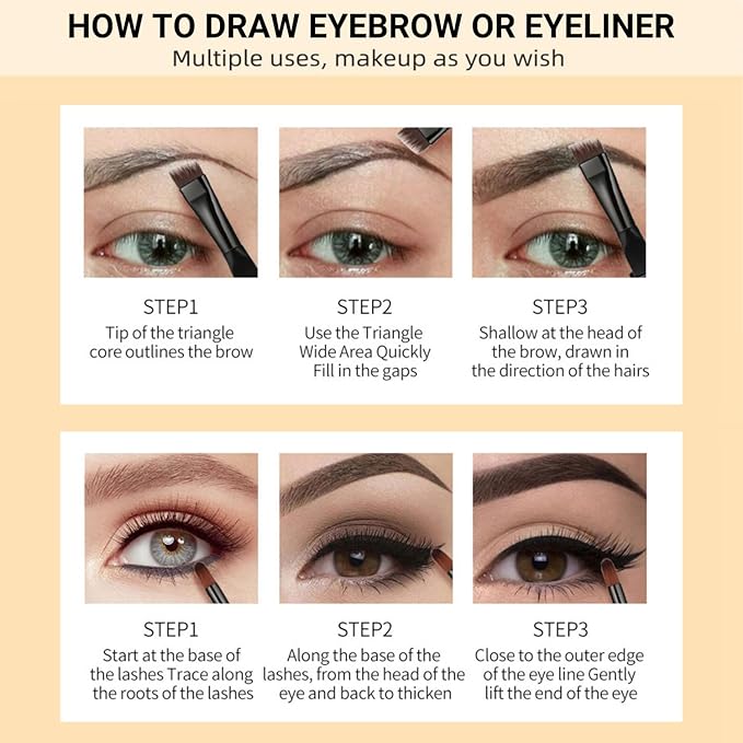 Eyebrow Pomade - Waterproof Brow Pomade for Long-lasting Results,Smudge Proof and Sweat Resistant Formula,Natural Eyebrow Makeup for All Skin Types and Tones - Ebony