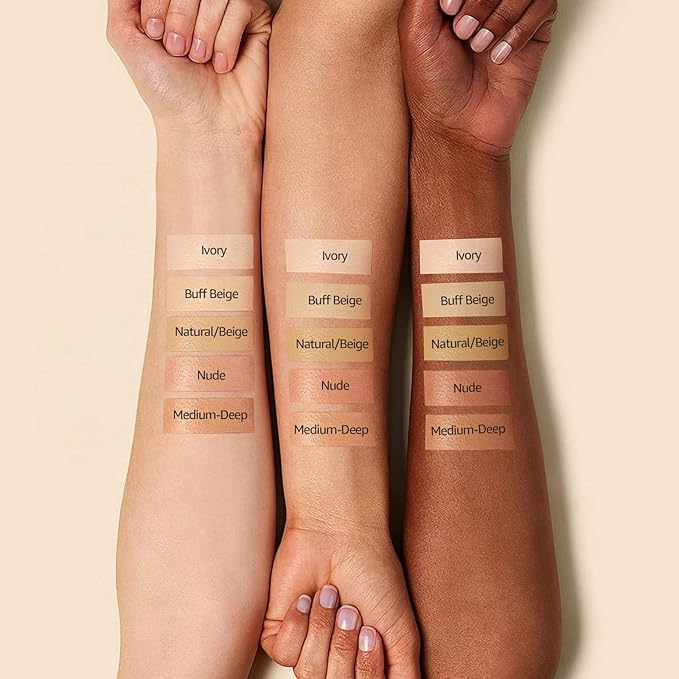 Mushroom Head Air Cushion CC Cream - BB Cream Foundation Makeup Moisturizing Concealer Long-Lasting, Cushion Foundation Full Coverage Self Adjusting for Mature Skin & All Skin Types (Medium Deep)
