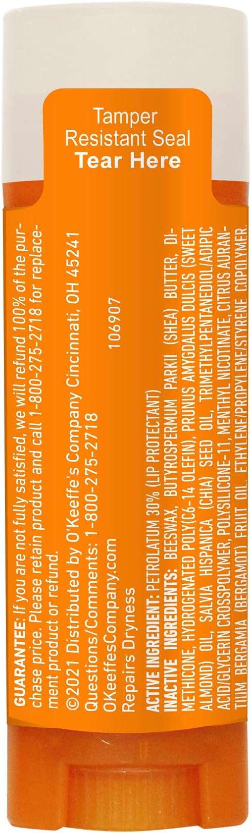 O'Keeffe's Medicated Lip Repair Seal & Heal Lip Protectant, Stick, (Pack of 2)