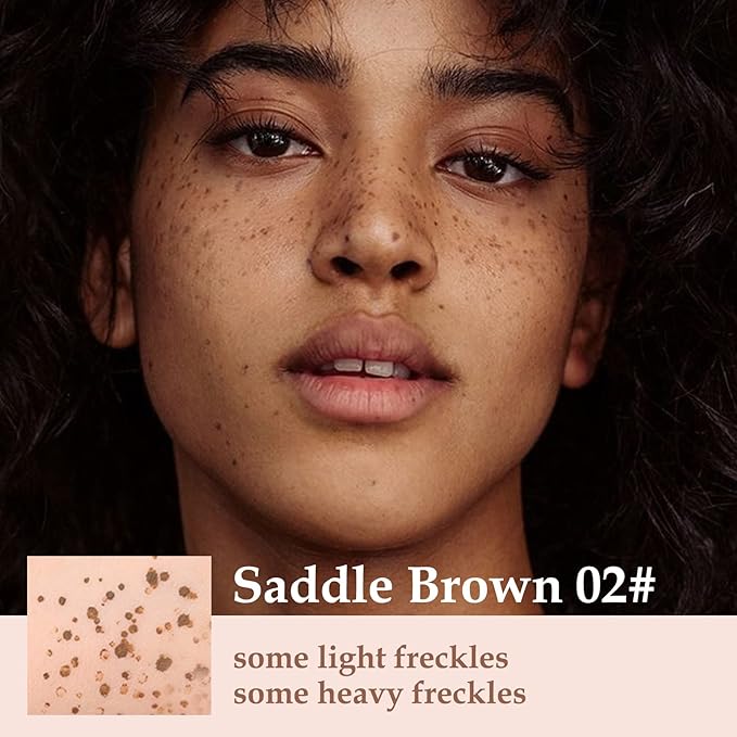 Boobeen Freckle Stamp Face Freckles Air Cushion Liquid Freckle Makeup Stamp Waterproof Fake Freckle Pen Long Lasting Quick Dry Small Spot Freckle Makeup, Create Natural Freckles Makeup