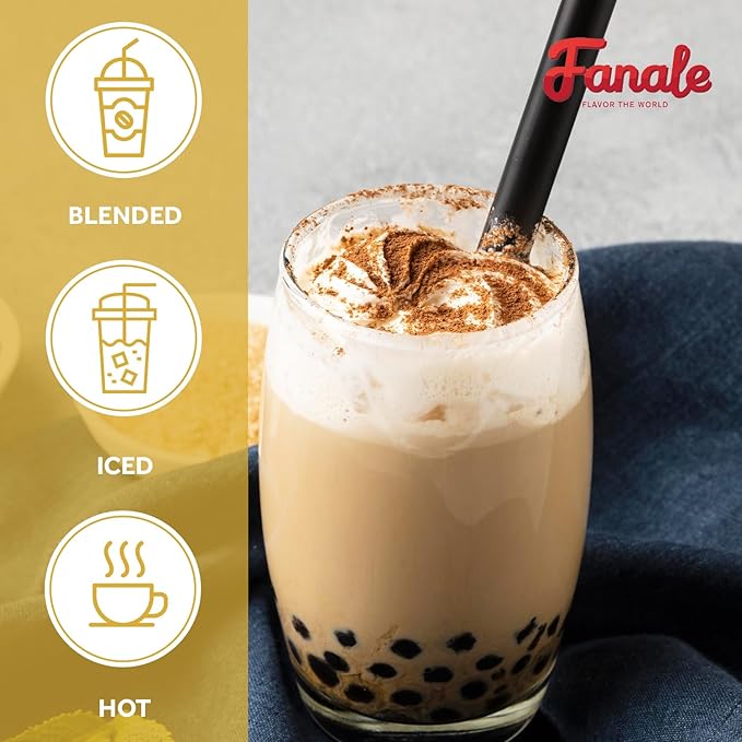 Fanale Premium Tiramisu Bubble Tea Flavoring Powder | Perfect for Baking, Smoothies, Desserts and Drinks | Instant Flavoring Powder for Boba Milk Tea- 2.2 Pounds (Pack of 20).
