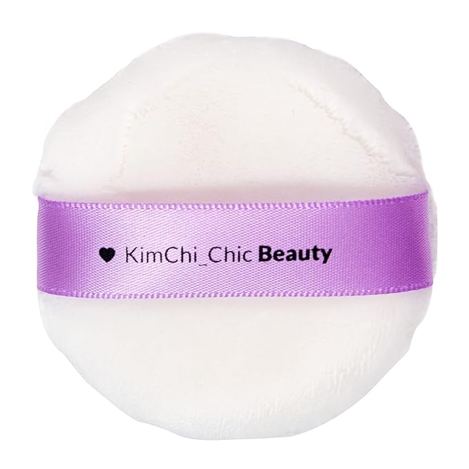 Kimchi Chic Beauty Puff Puff Pass Set and Bake Powder, Loose Face Powder with Extra Fluffy Setting Powder Puff, Soft Brown Face Makeup for Uneven Skin Tone, 07 Cocoa