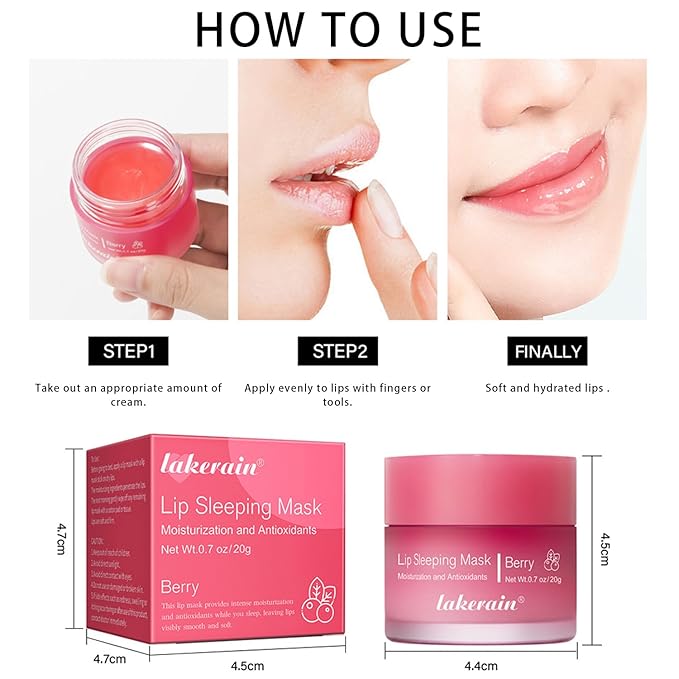 Lip Mask Overnight, Lip Sleeping Mask, lip Mask With Vitamin C, Antioxidants, Improves Dryness, Hydrating &Prevention Dry and Crack Lip Scrubs Exfoliator (peach&grapefruit)