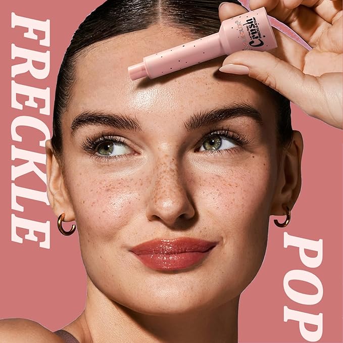 Faux Freckle Stamp, Freckle Pen Waterproof – Faux Freckles Maker for Natural Sun-Kissed Look, Quick-Dry & Long-Lasting, Easy One-Press Application, Cute & Trendy Gift for Women & Girls - 01 Light