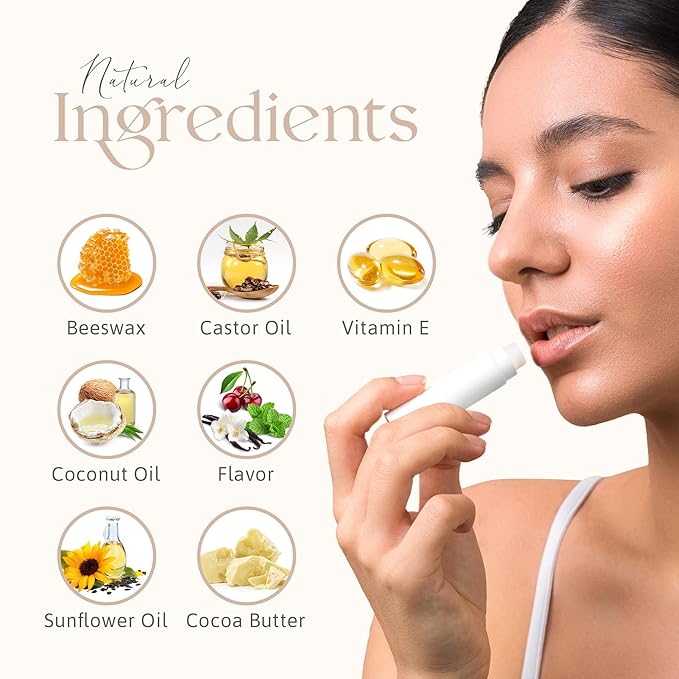 Lip Balm Bulk Unlabeled - Made in USA Bulk Chapstick - Natural Ingredients Vitamin E Shea Butter - Custom Chapstick Bulk For Party & Wedding Favors (200 Count, Honey)