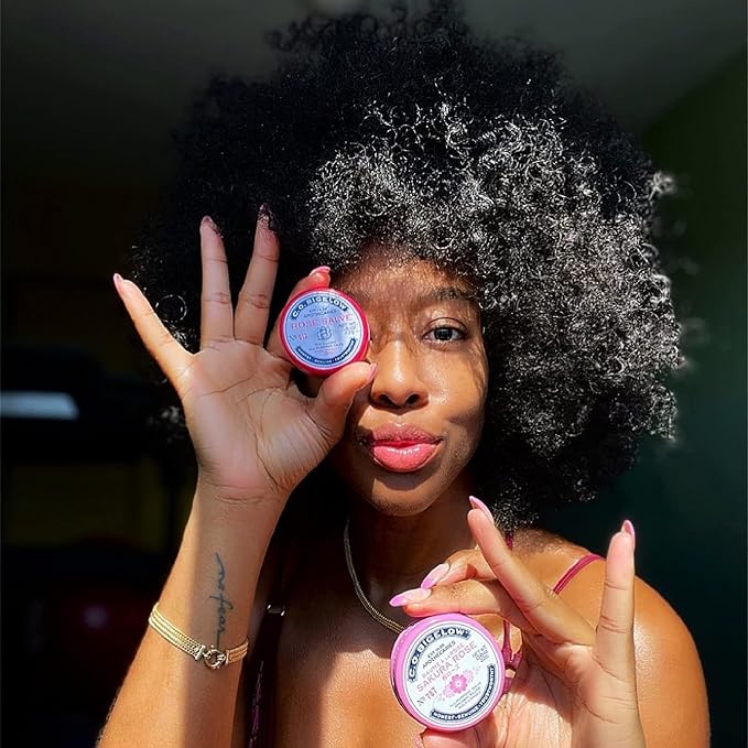 C.O. Bigelow All Purpose Salve Lip Balm Tins, Sakura Rose Salve Pack of 3 for Chapped Lips & Dry Skin - Moisturizing Lip, Cuticle and Skin Salves, 0.8 oz each